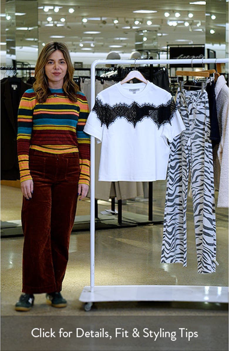 Lisa Lace Panel T-Shirt, sales video thumbnail