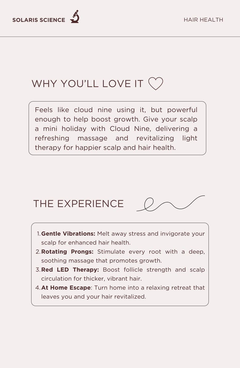 SOLARIS LABORATORIES NY Cloud Nine Scalp Massager, Alternate, color,