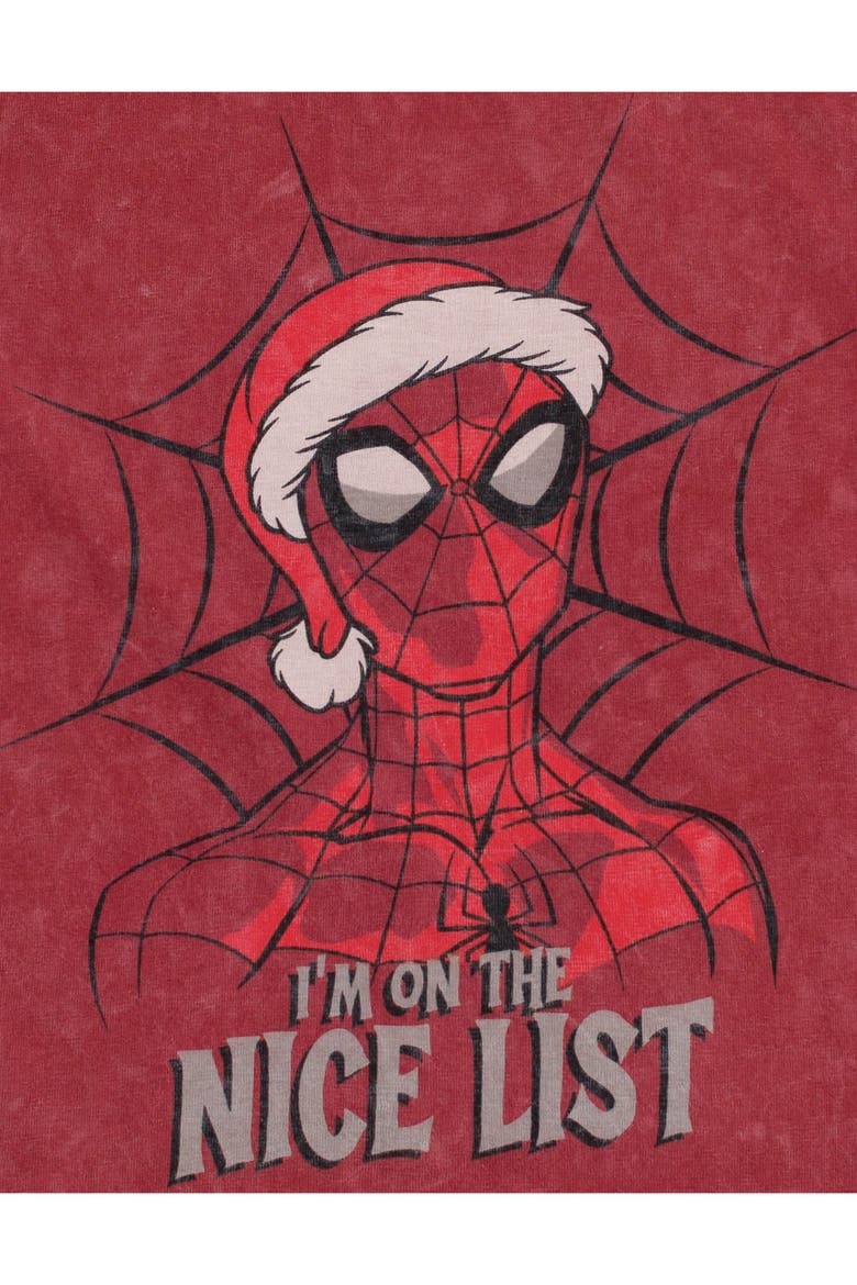 Cotton Short Sleeve Graphic T-shirt, Alternate, color, Mineral Red Spiderman