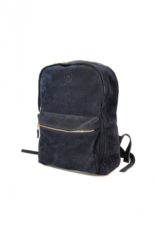 Sabandija Duke Suede Backpack In Blue