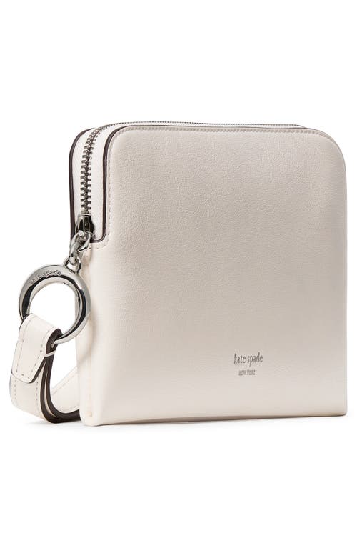 Kate Spade New York Halo Leather Medium Wristlet In White