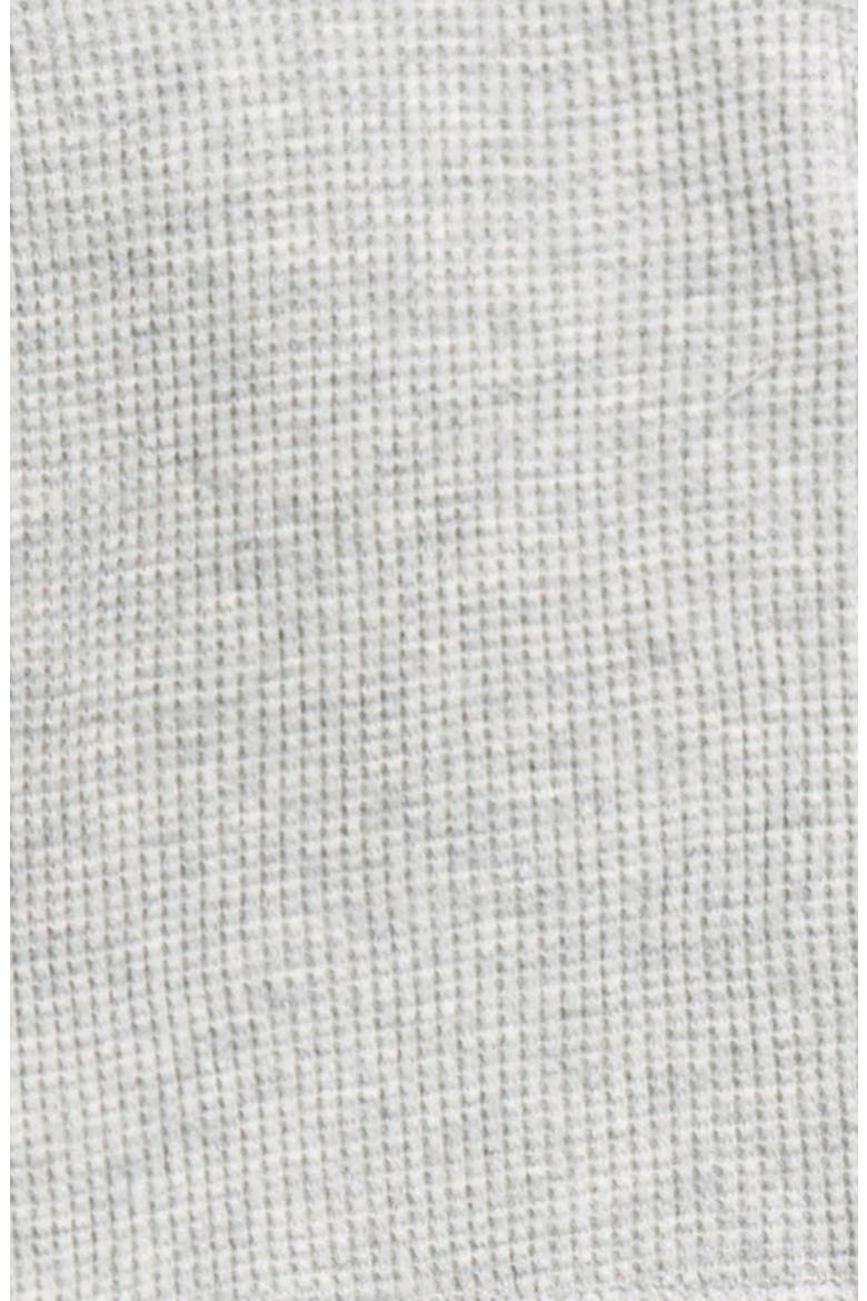 Henley Waffle Knit Cotton Henley & Pants Set, Alternate, color, GREY LIGHT HEATHER