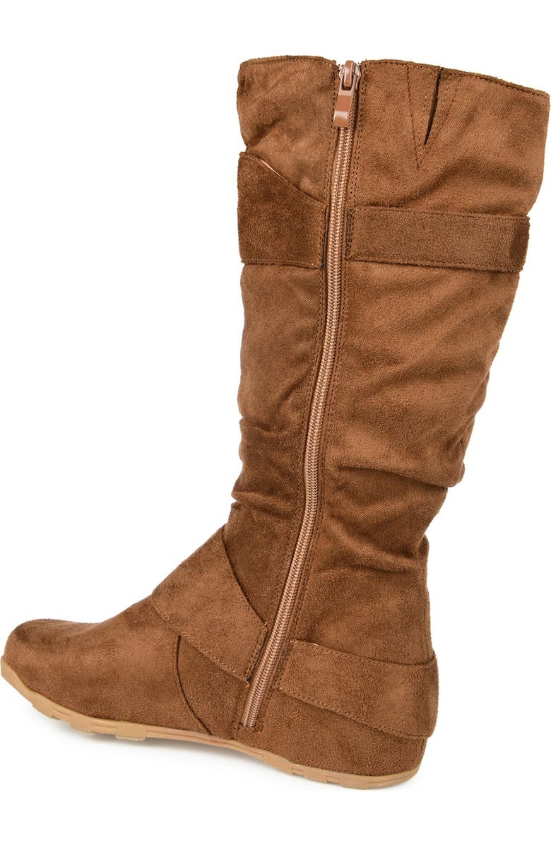 Journee Collection JOURNEE Jester Side Buckle Tall Boot, Alternate, color, Camel