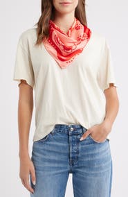 Treasure & Bond Paisley Print Scrunchie Scarf