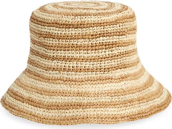 Isadora Straw Bucket Hat