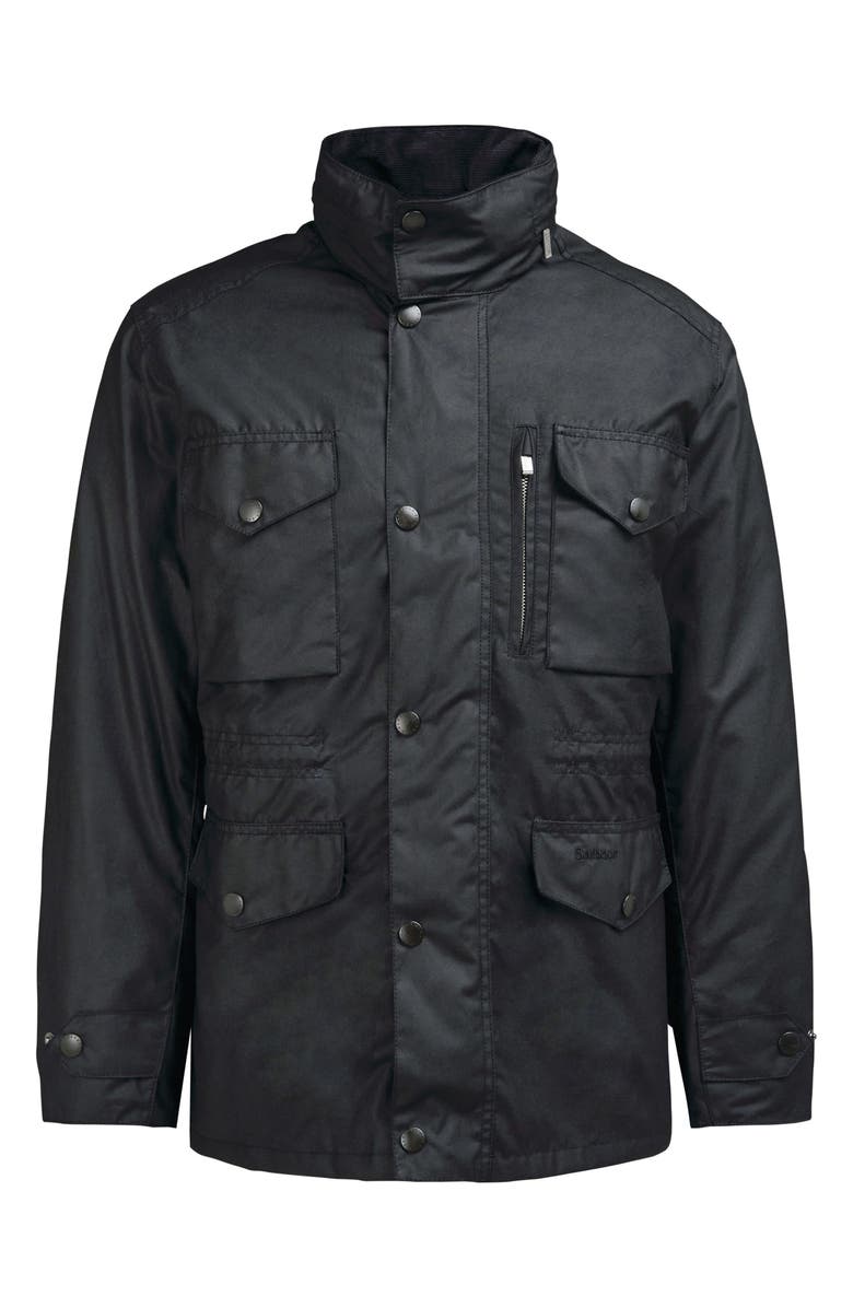 Barbour Sapper Water Resistant Waxed Cotton Jacket, Alternate, color,
