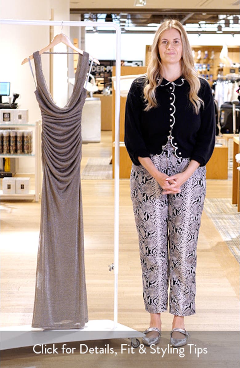 Charmed Cowl Neck Body-Con Maxi Dress, sales video thumbnail