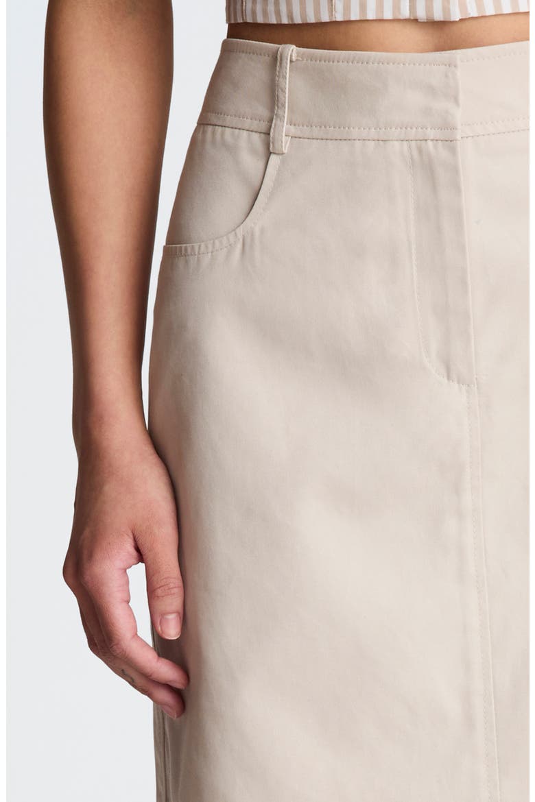 Cotton Miniskirt, Alternate, color, OXFORD STONE