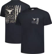 IMAGE ONE Men's  Black Texas Longhorns Comfort Colors OHT Camo Overlay T-Shirt