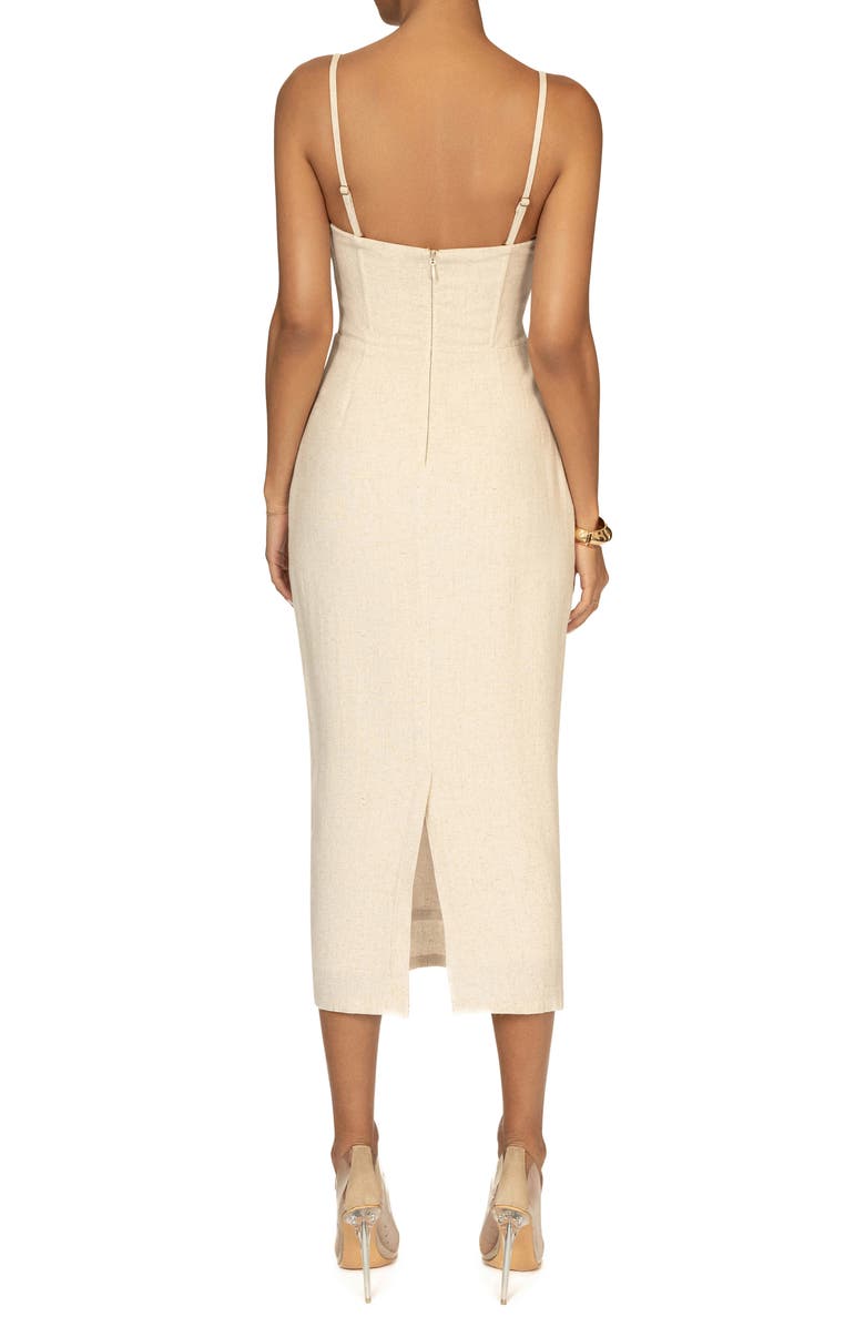 JLUXLABEL Private Retreat Sheath Midi Dress, Alternate, color, 