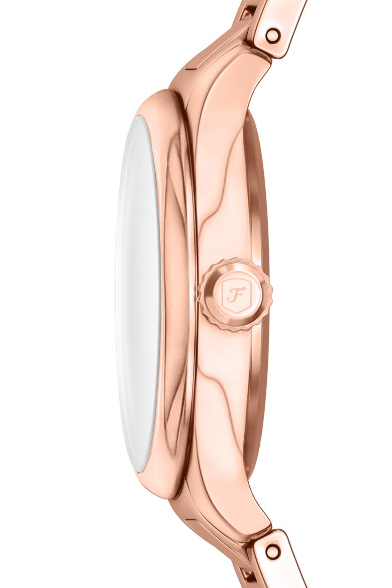 Gilmore Bracelet Watch, 28mm, Alternate, color, ROSE/ SILVER