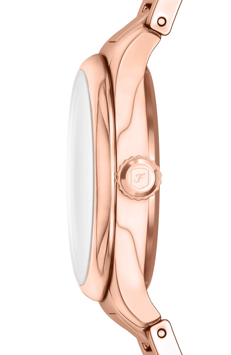 Fossil Gilmore Bracelet Watch, 28mm, Alternate, color, Rose/ Silver