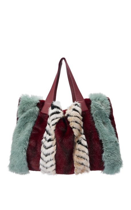 Azalea Wang Confidante Faux Fur Handbag