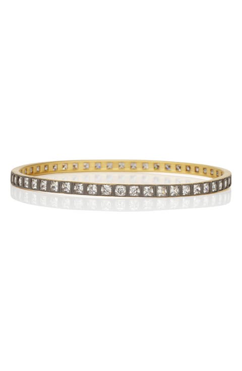 Square Radiance Cubic Zirconia Bangle (Special Purchase)