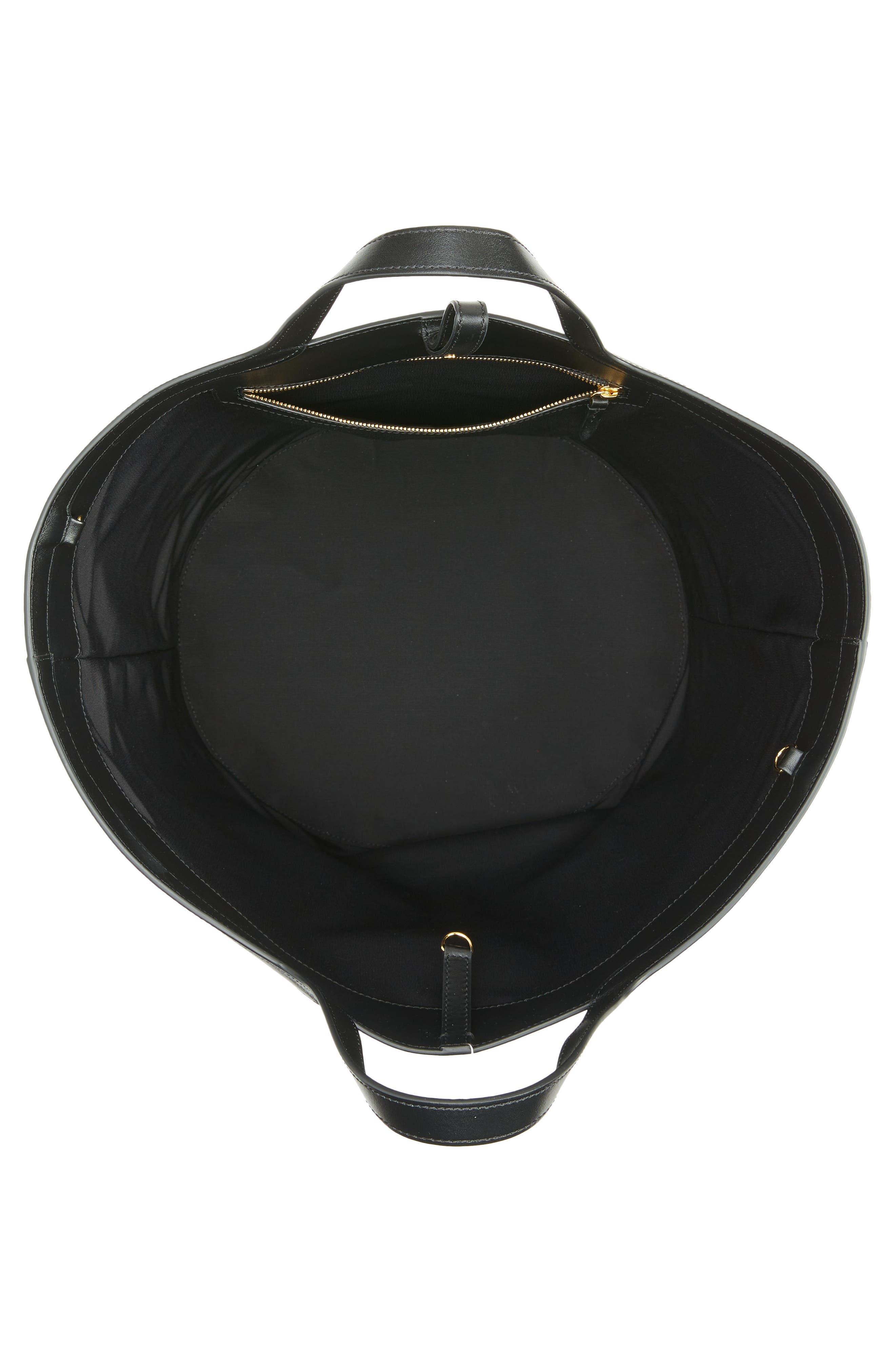 Khaite Nora Suede & Leather Tote, Alternate, color, 