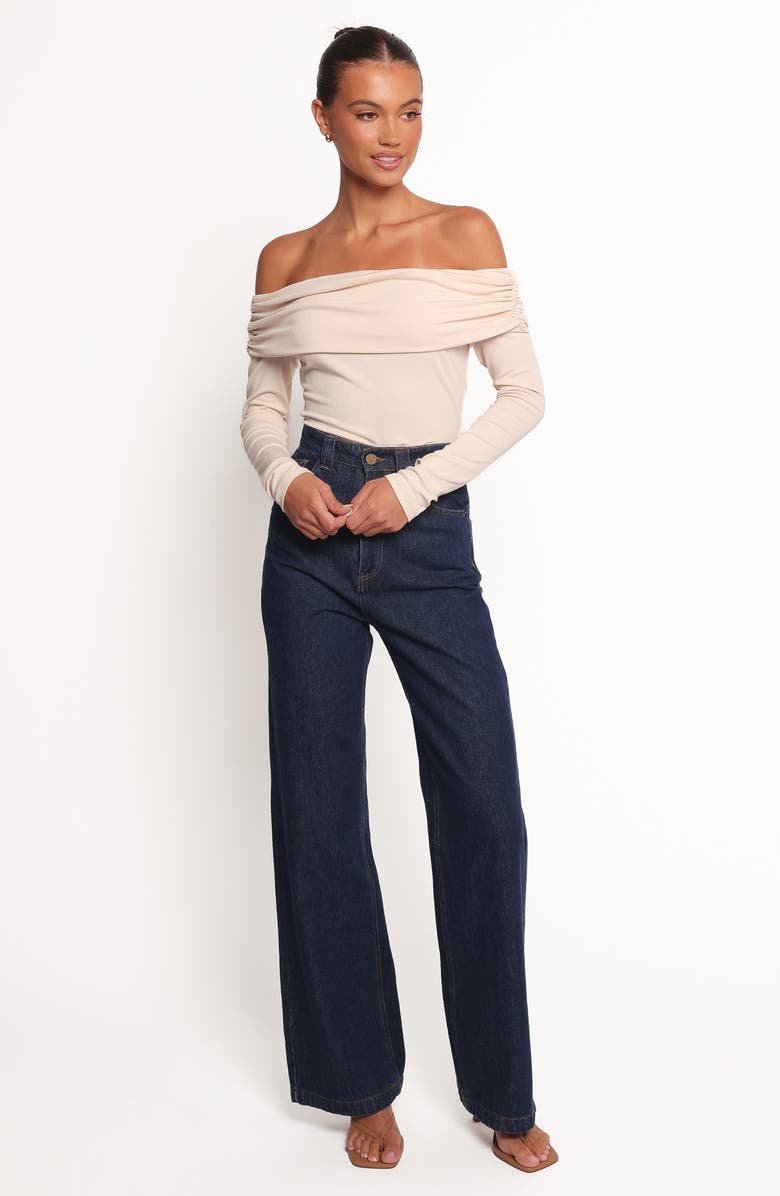 Petal & Pup Thomsie Off the Shoulder Knit Top, Alternate, color, Ivory