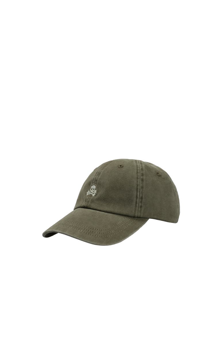 Embroidered Skull Cap, Main, color, Khaki