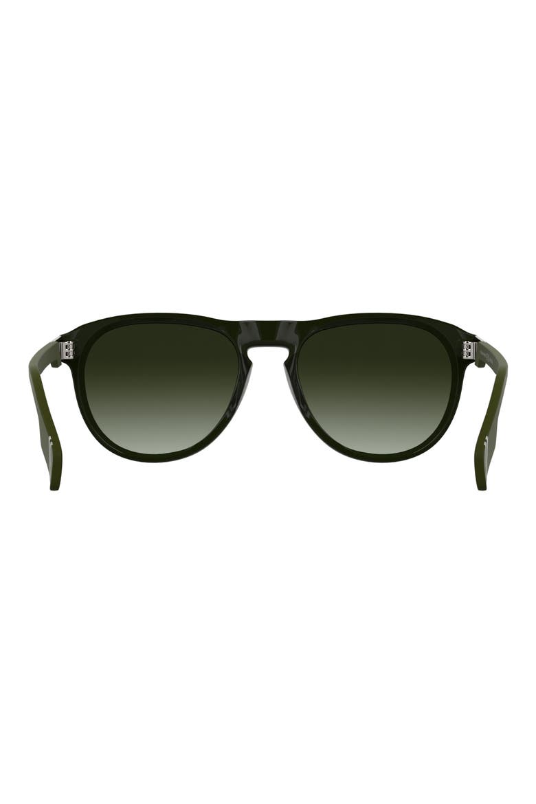 Disc Logo 55mm Oval Sunglasses, Alternate, color, BLACK/ KHAKI