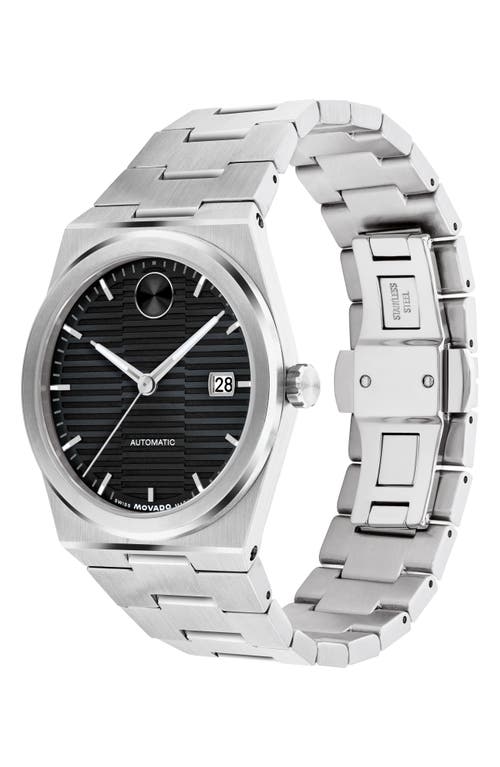 Movado Men's Bold Quest Swiss Automatic Stainless-steel Watch, 39mm In Black