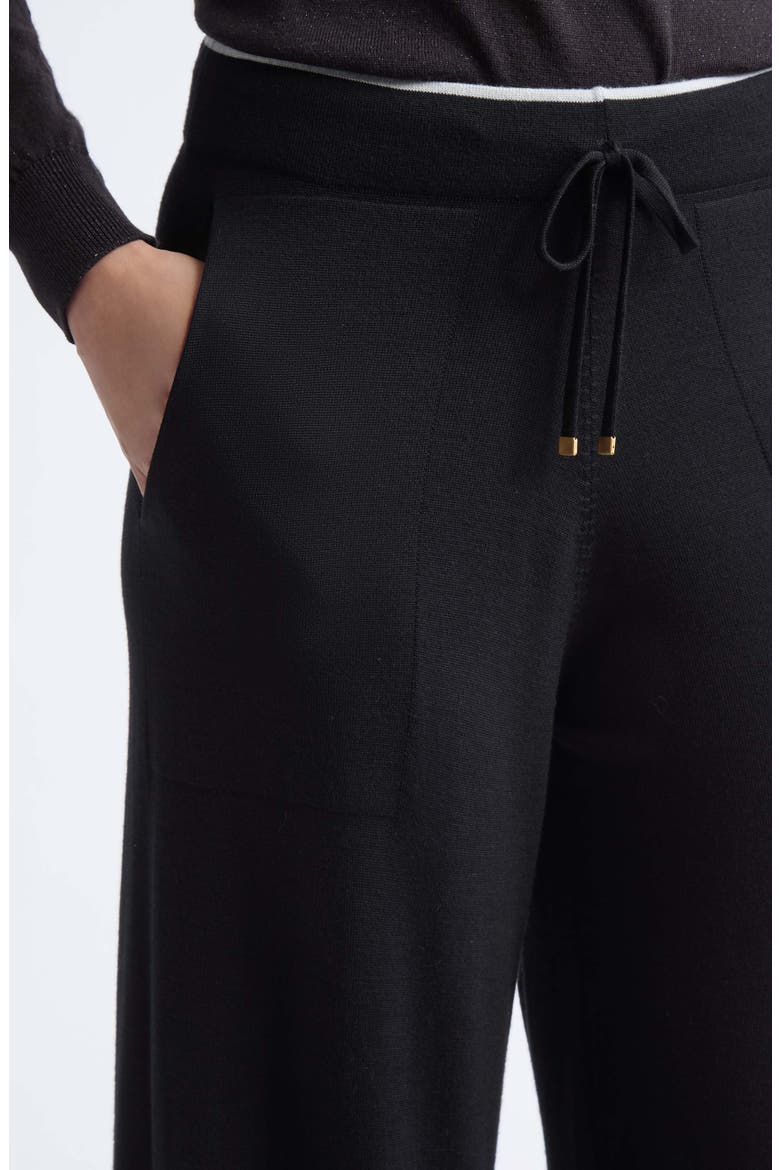Merino Wool Sweater Pants, Alternate, color, 22-75 BLK LT PRL GRY