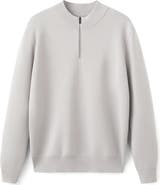 MANGO Comfort Quarter Zip Sweater