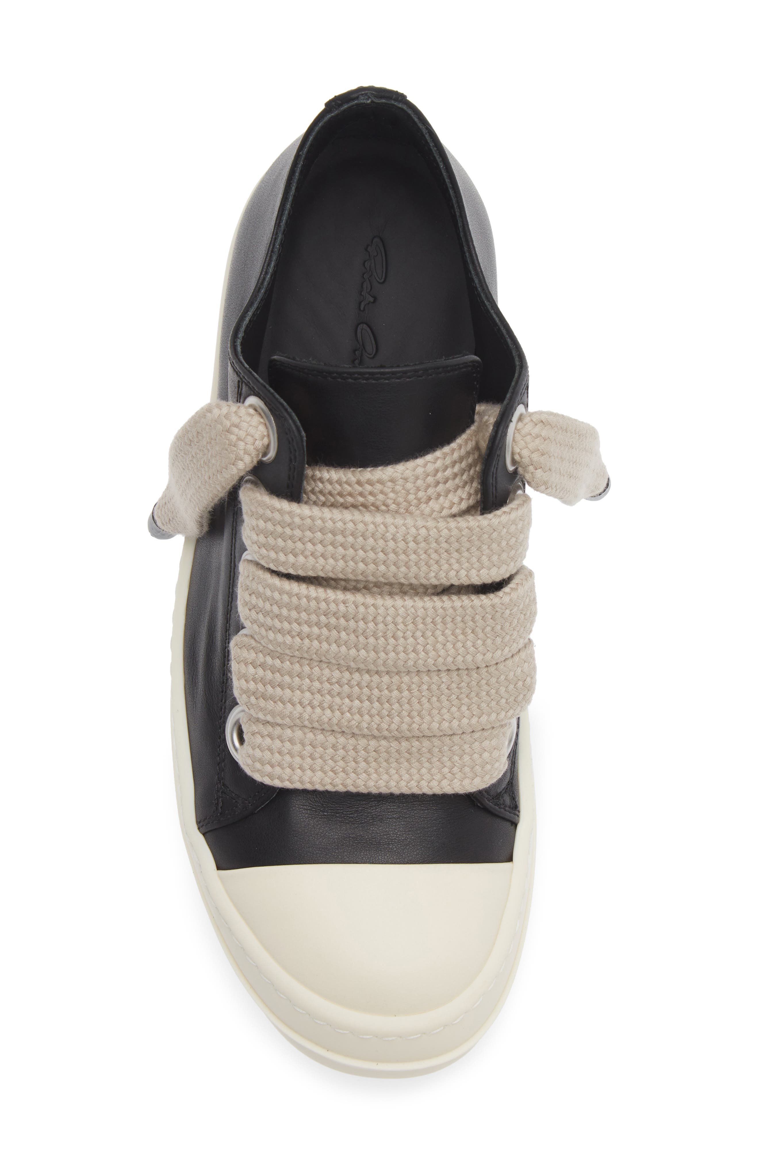 Jumbolace Low Top Sneaker, Alternate, color, BLACK/ MILK/ MILK