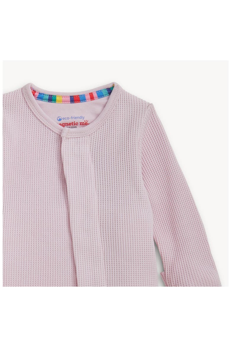 Kids' Waffle Knit Footie, Alternate, color, PURPLE
