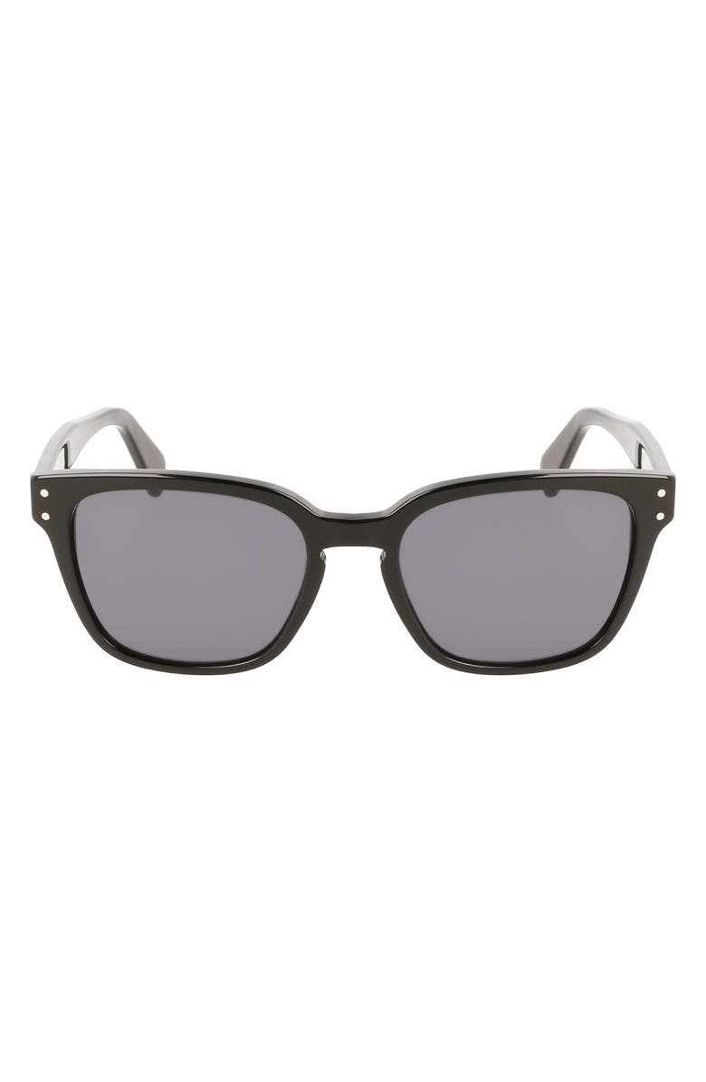 FERRAGAMO Gancini 55mm Rectangular Sunglasses, Main, color,