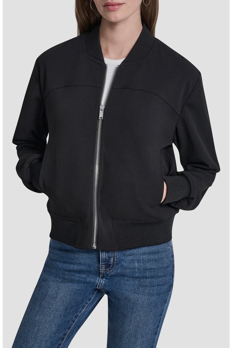 Scuba Bomber Jacket, Main, color, BLACK