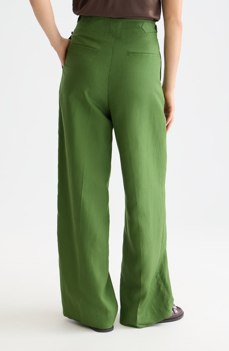 Scotch & Soda Lou High Rise Wide Leg Pants, Alternate, color, Garden Green