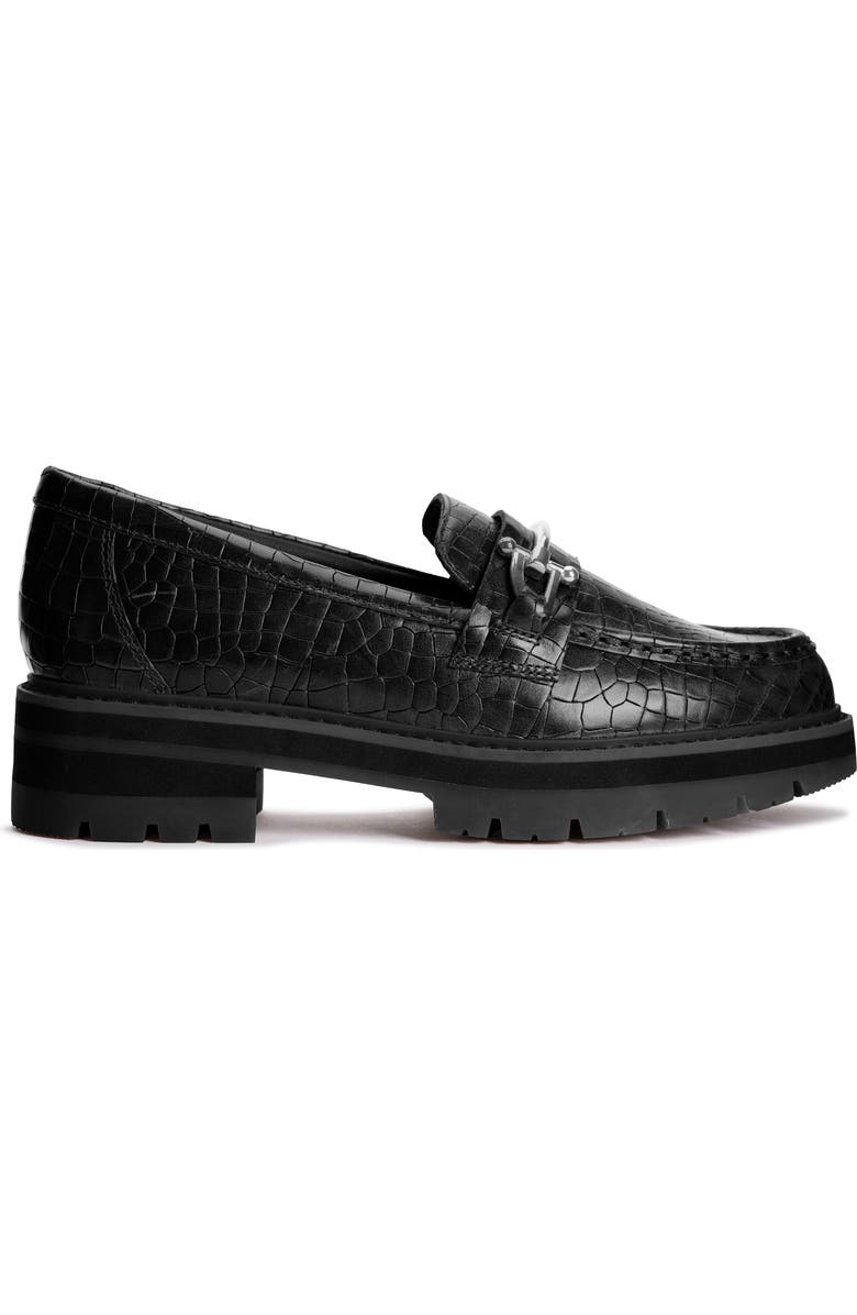 Clarks<sup>®</sup> Orianna Bit Platform Loafer, Alternate, color, Black Croc