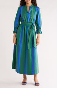 SUGARLIPS Dolary Stripe Senda Shirtdress