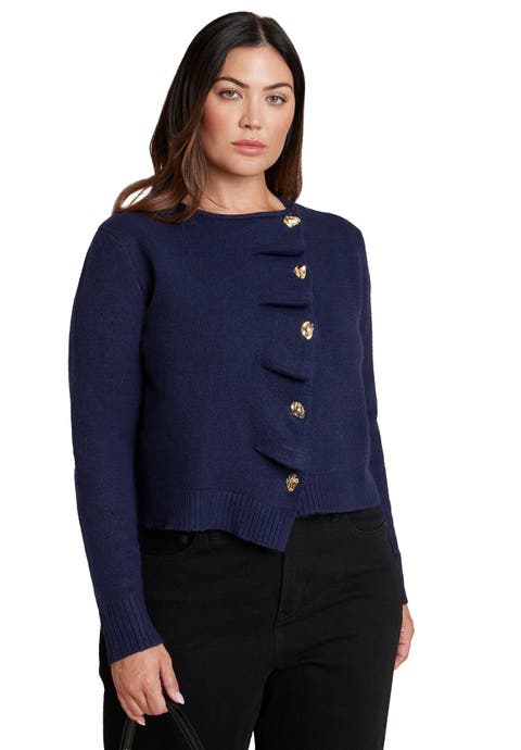 Pleated Cardigan (Plus)