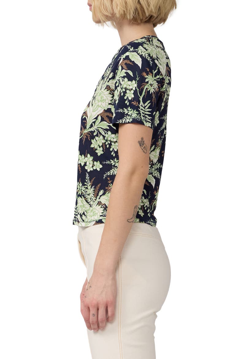 Botanical Short Sleeve Top, Alternate, color, AVALON MARITIME