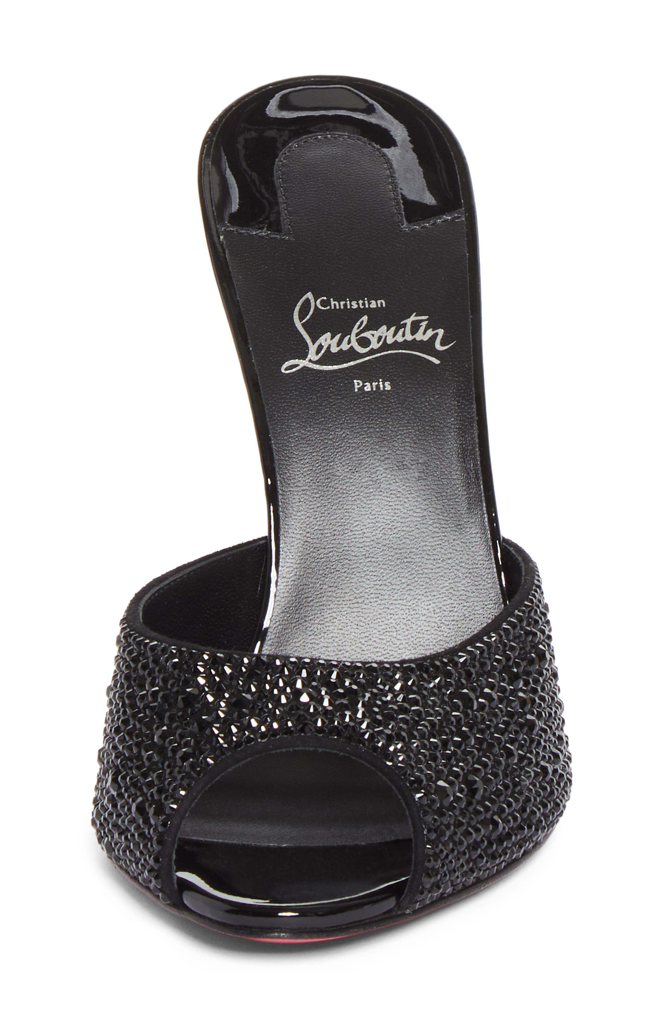 Me Dolly Strass Rhinestone Slide Sandal, Alternate, color, B873 VERSION BLACK/ BLACK