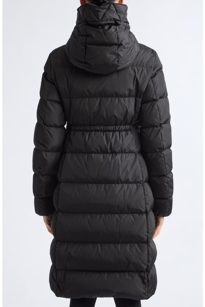 Avocette Hooded Quilted Down Puffer Coat, Alternate, color, BLACK/ BLACK