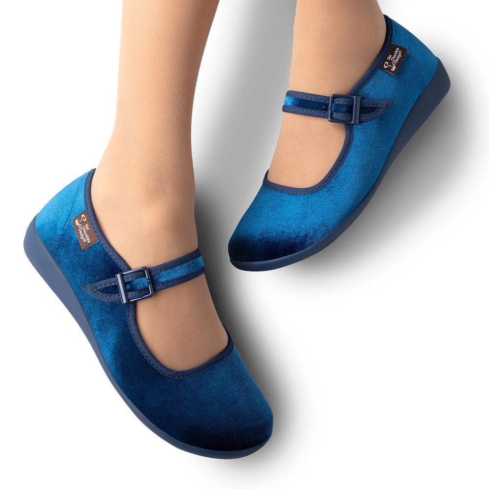Hot Chocolate Design Curacao Women's Mary Jane Flats, Alternate, color, Curacao Blue
