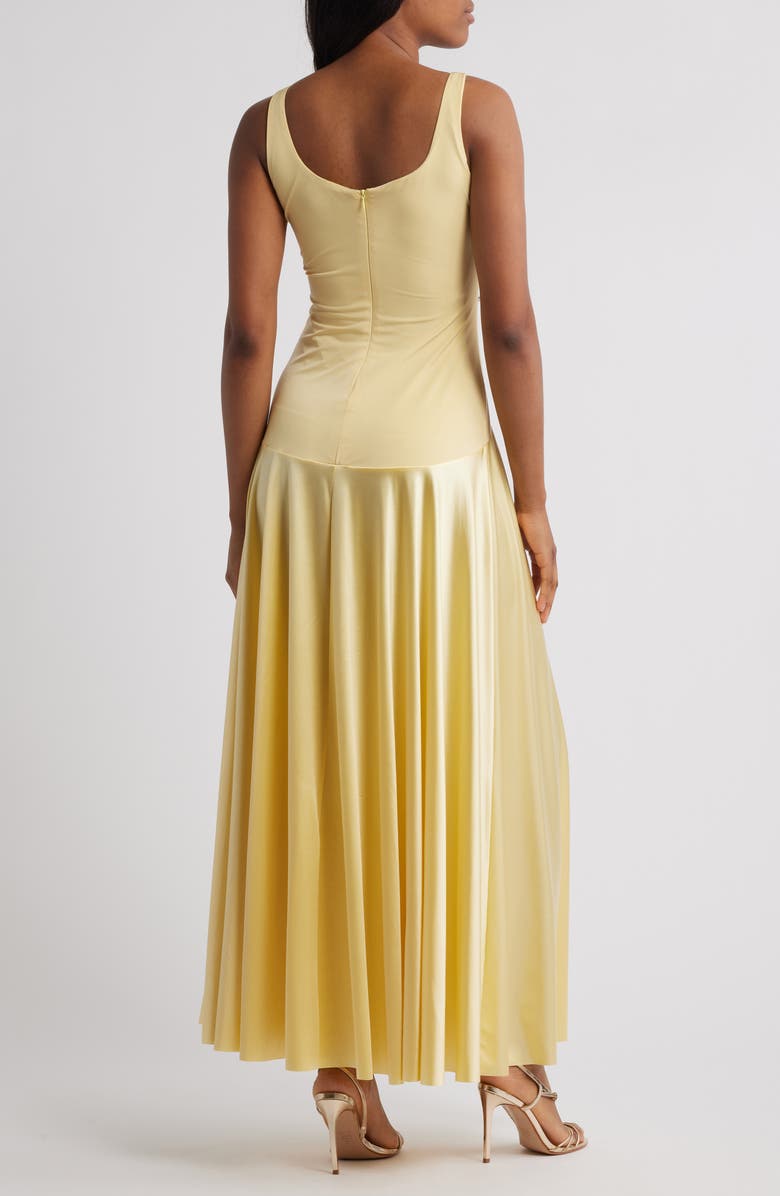 Rare London Curved Waist Maxi Dress, Alternate, color,