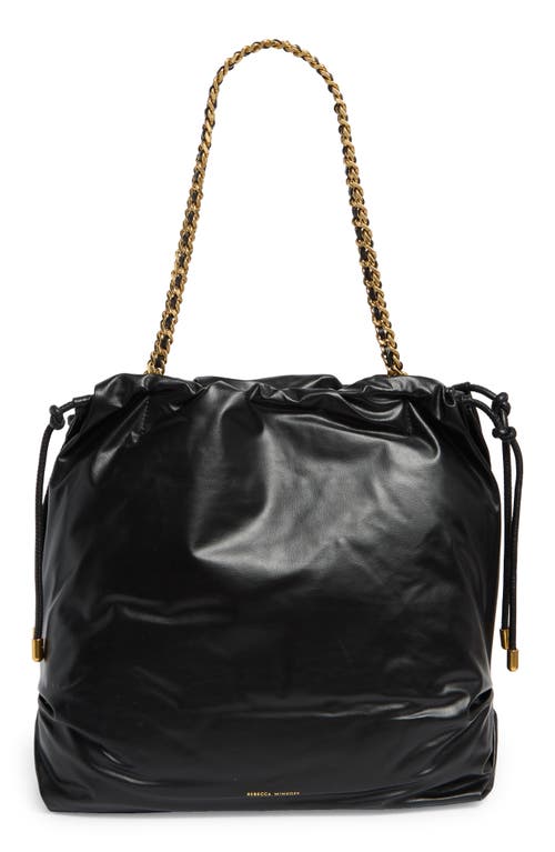 Rebecca Minkoff Medium G Leather Tote In Black