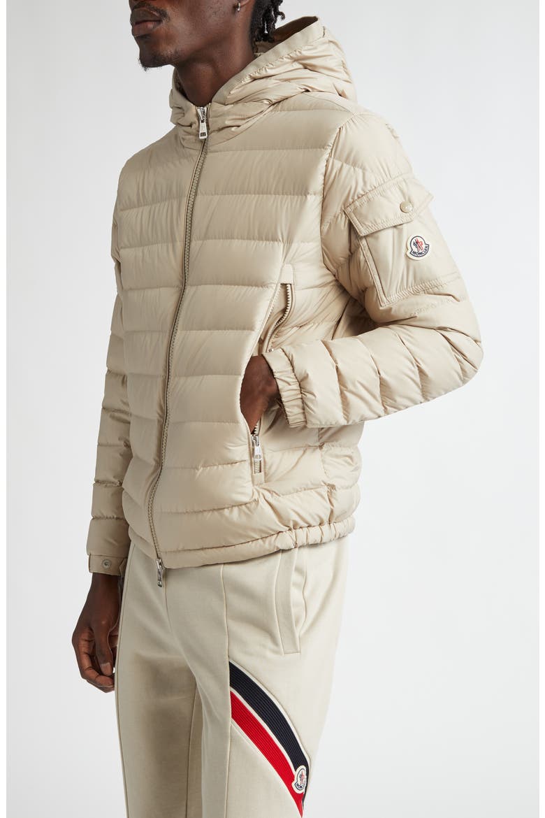 Galion Hooded Down Puffer Jacket, Alternate, color, MEDIUM BEIGE