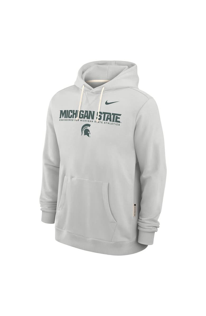 Nike Men's Nike Gray Michigan State Spartans 2025 Sideline Standard Issue Dri-FIT Hoodie, Alternate, color, Gray