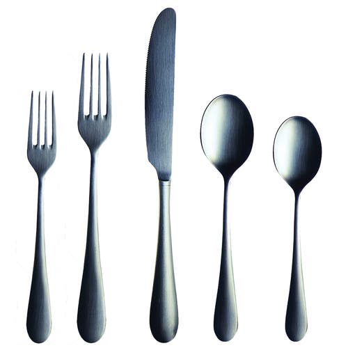Mepra Natura Flatware Set In Black