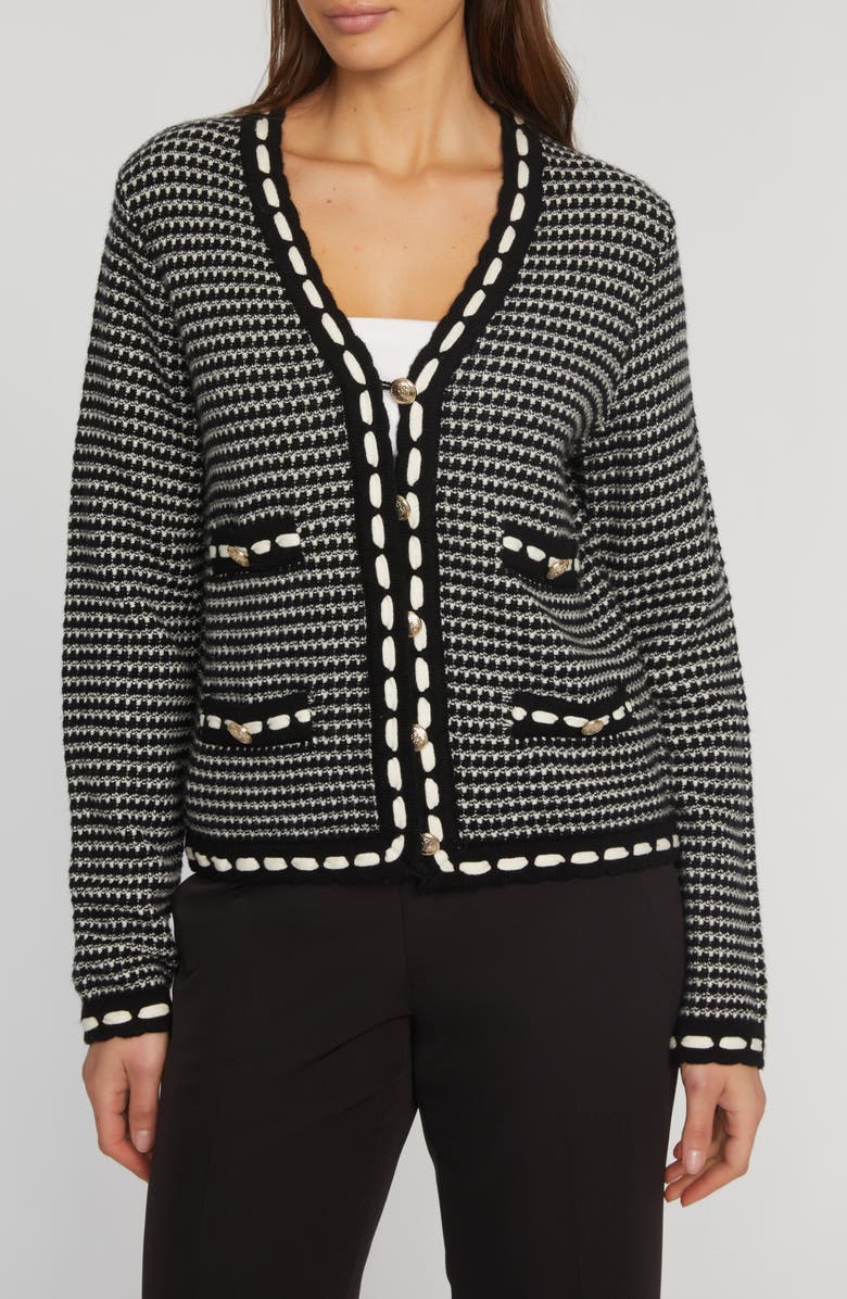 Elie Tahari The Alta Wool & Cashmere Cardigan, Main, color,