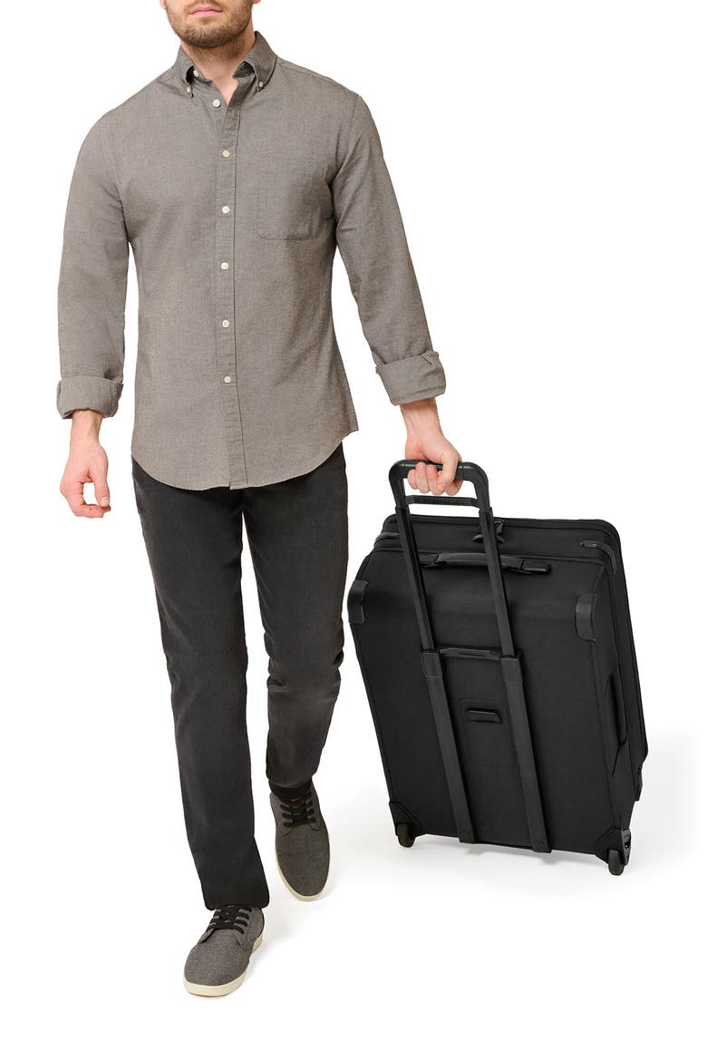 26-Inch Baseline Medium Expandable Wheeled Upright Packing Case, Alternate, color, BLACK