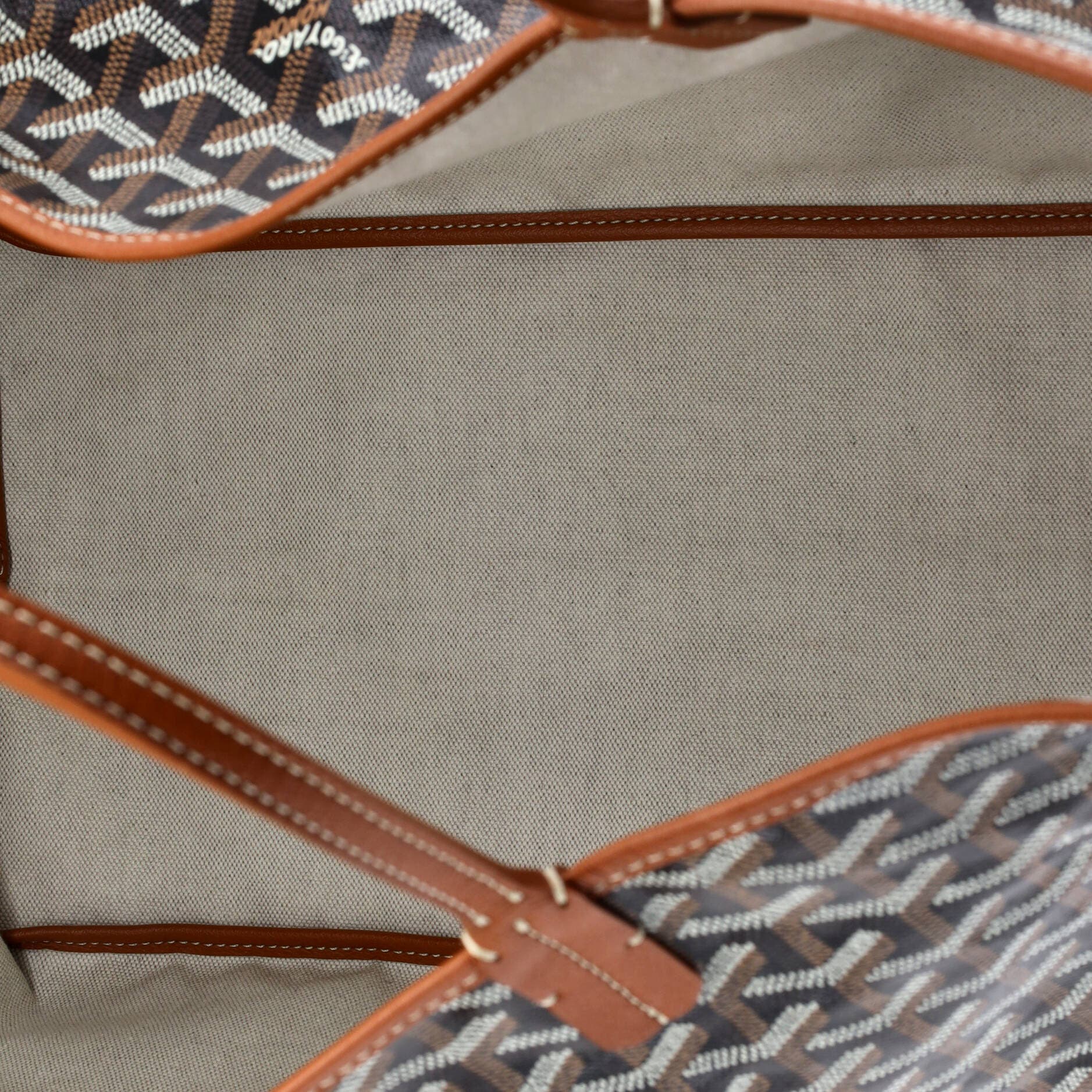 Pre-Owned Goyard Saint Louis Tote Printed Coated Canvas GM, Alternate, color, 