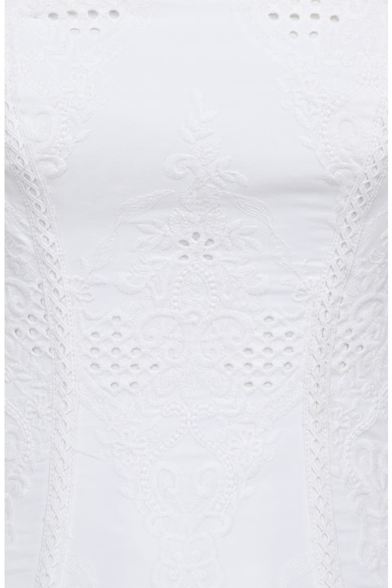 Livie Broderie Anglaise Strapless Top, Alternate, color, WHITE
