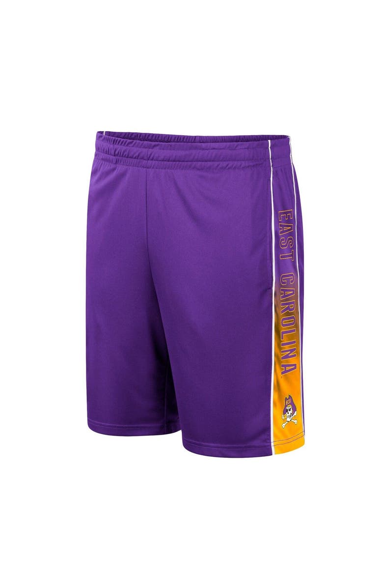 COLOSSEUM Men's Colosseum Purple ECU Pirates Lazarus Shorts, Alternate, color,
