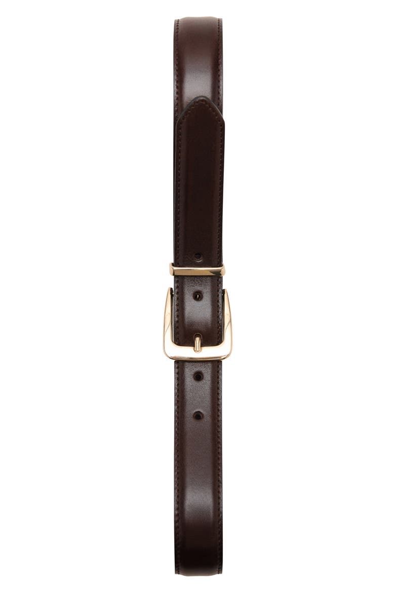 Leather Belt, Alternate, color, CHOCOLATE