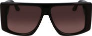 Victoria Beckham VB Monogram 51mm Rectangular Sunglasses