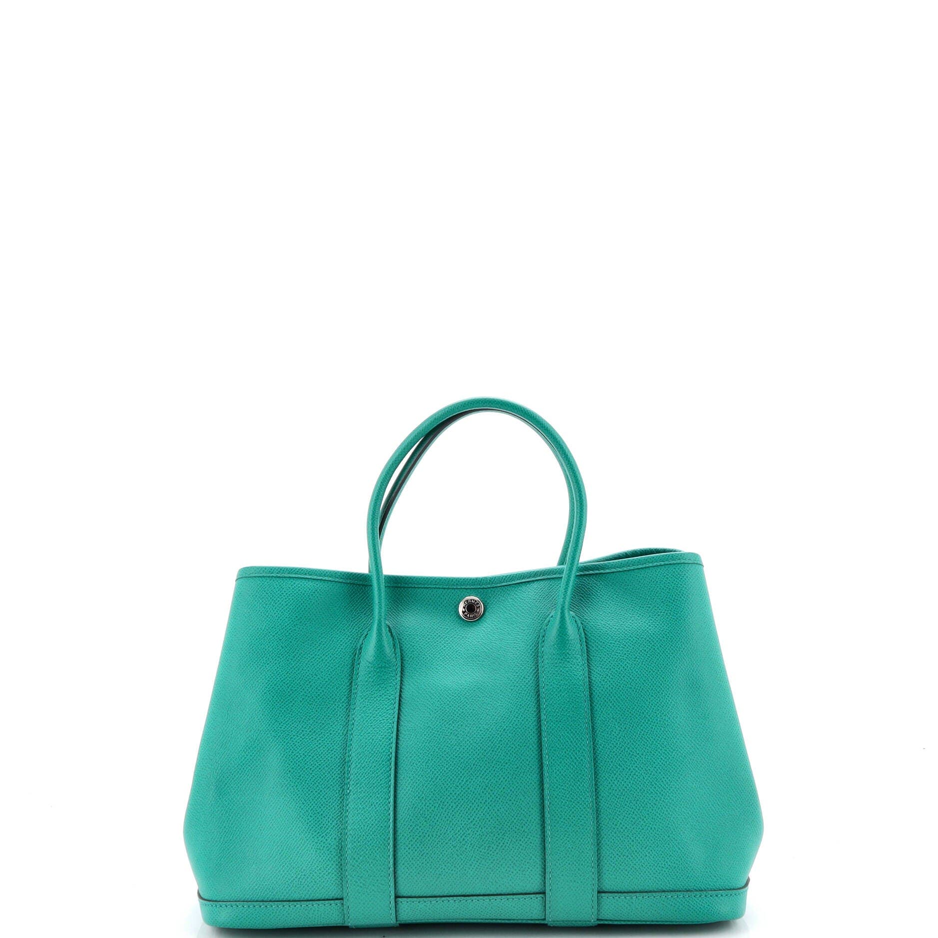 Garden Party Tote Leather 30, Alternate, color, Green